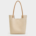 Woven Leather Tote Bag