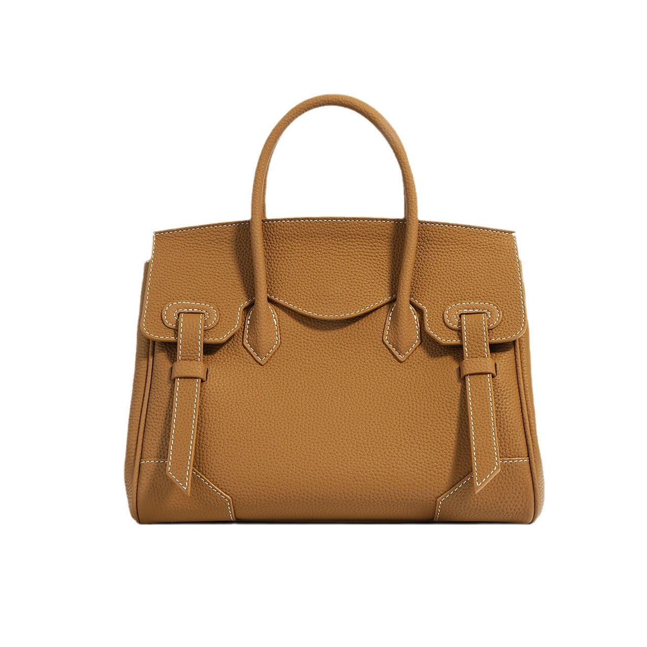 Structured Leather Satchel