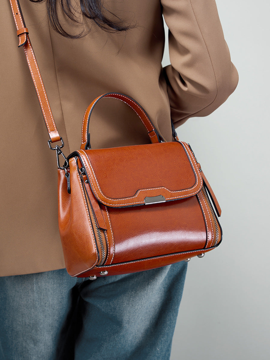 Structured Flap Crossbody Bag