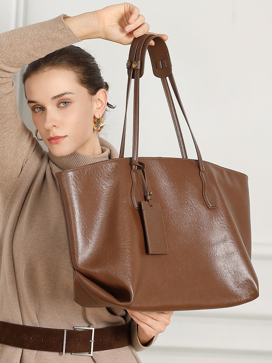 Tanned Leather Tote Bag