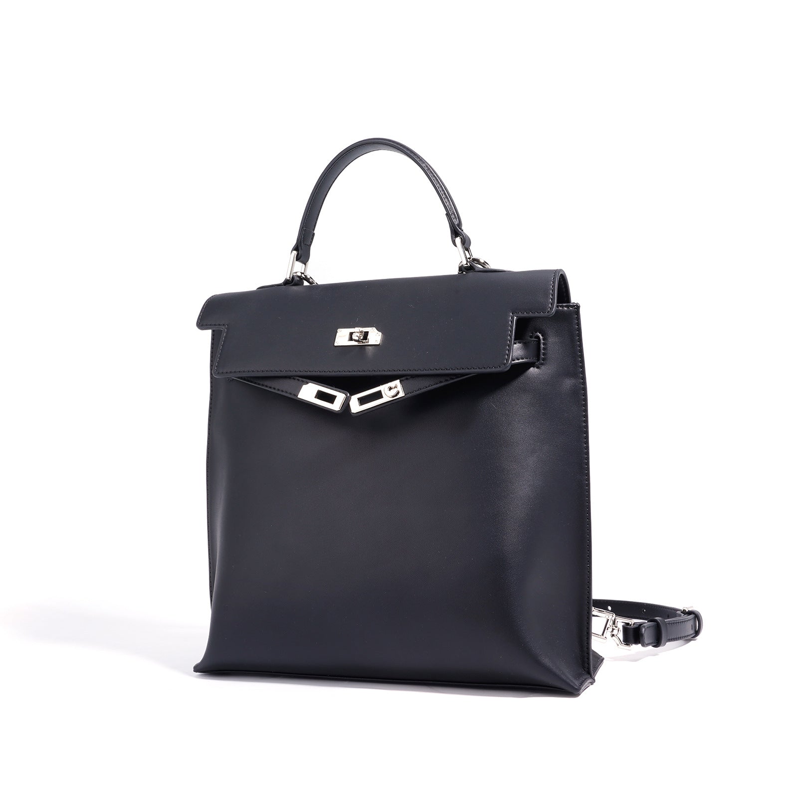 Structured Flap Handbag