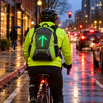 NightPedal LED Signal Backpack