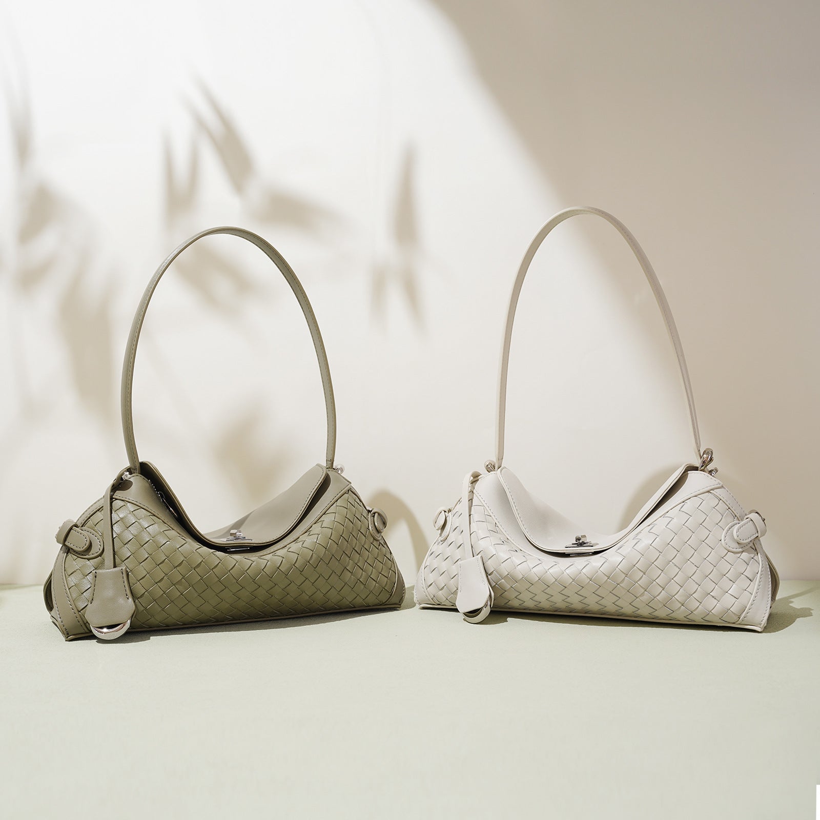 Ring-Handle Hobo Bag