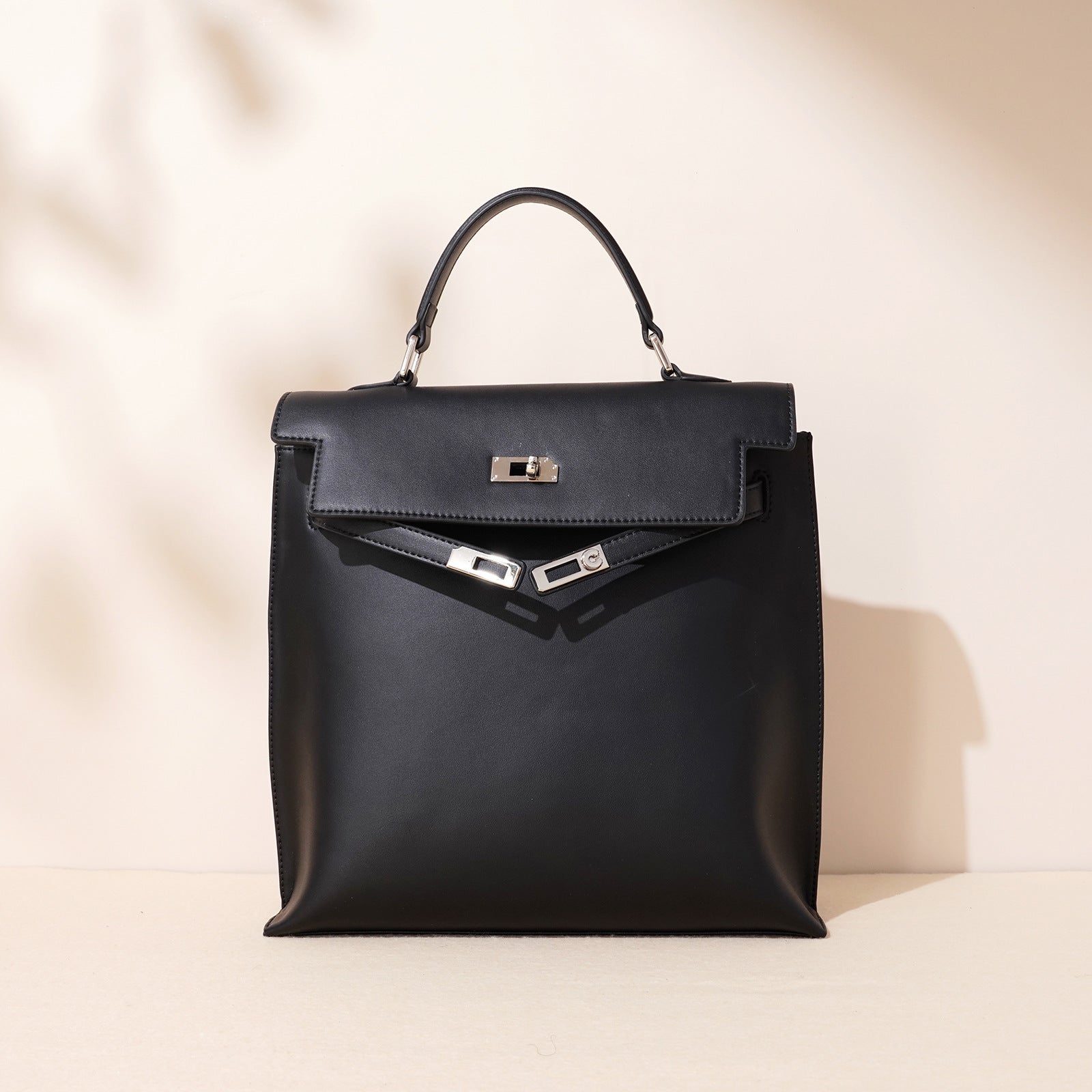 Structured Flap Handbag