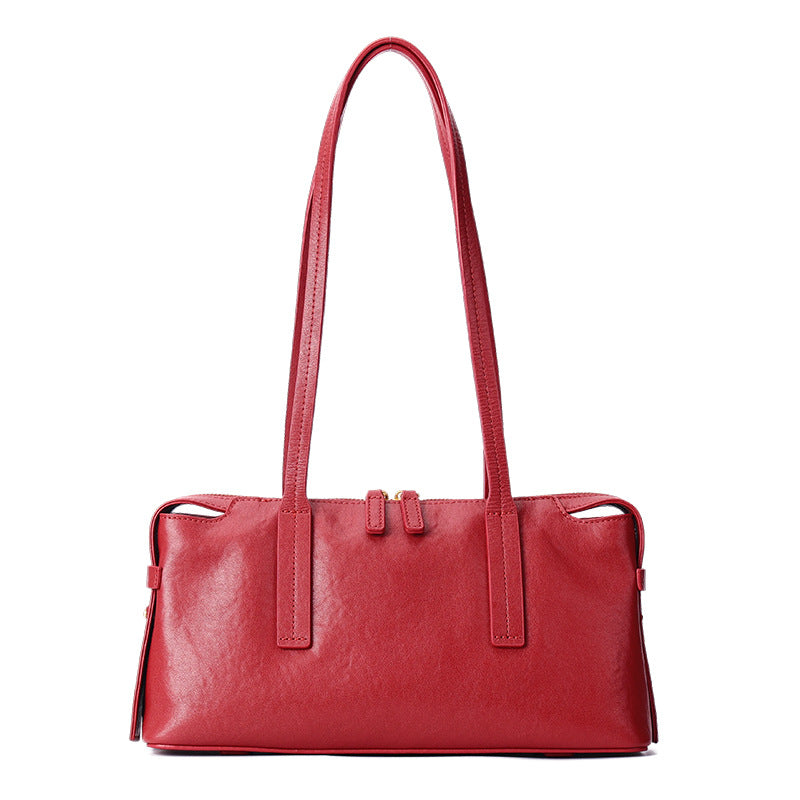 Rectangular Leather Shoulder Bag