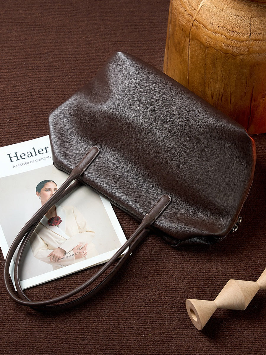 Soft Leather Tote Bag